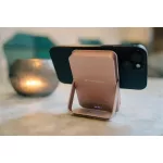 Power bank, külső akkumulátor, mágneses (vezeték nélküli), 10.000mAh, kitámasztó, VERBATIM "Charge n Go", rózsaszín