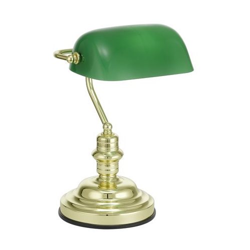 Asztali lámpa, 60 W, EGLO "Banker", zöld