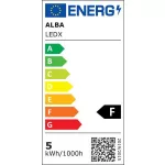 Asztali lámpa, LED, 3-5,5 W, ALBA "LedX", fekete