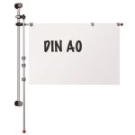 Bemutatótábla tartó, fali, forgatható, MAUL