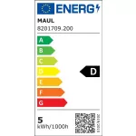 Asztali lámpa, LED, szabályozható, MAUL "Pearly colour vario", fekete