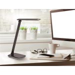 Asztali lámpa, LED, szabályozható, USB, MAUL "Jazzy", fekete