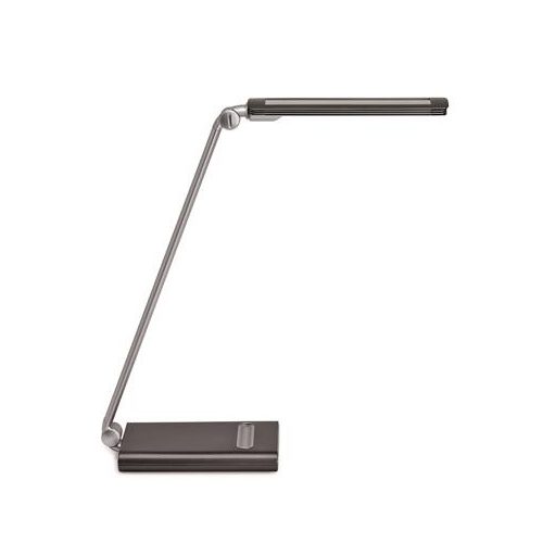 Asztali lámpa, LED, szabályozható, USB, MAUL "Pure", szürke