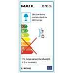 Asztali lámpa, LED, szabályozható, felfogatható, MAUL "Pirro", fekete