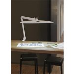 Asztali lámpa, LED, szabályozható, felfogatható, MAUL "Work", fehér