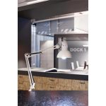 Asztali lámpa, energiatakarékos, felfogatható, MAUL "Study", fehér