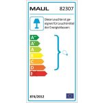 Asztali lámpa, energiatakarékos, felfogatható, MAUL "Study", ezüst