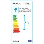 Asztali lámpa, energiatakarékos, felfogatható, MAUL "Study", ezüst