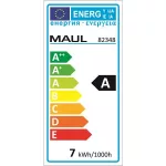 Állólámpa, irodai, LED, szabályozható, MAUL "Pirro", fehér