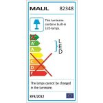 Állólámpa, irodai, LED, szabályozható, MAUL "Pirro", fekete