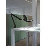 Asztali lámpa, LED, nagyító, felfogatható, MAUL "Makro", fekete