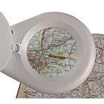 Asztali lámpa, LED, nagyító, MAUL "Viso", fehér