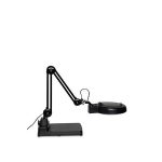Asztali lámpa, LED, nagyító, MAUL "Viso", fekete