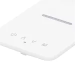Asztali lámpa, LED, szabályozható, Qi töltővel, USB, HOME, fehér
