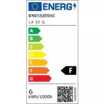 Asztali lámpa, LED, szabályozható, Qi töltővel, USB, HOME, fehér