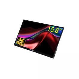   Hordozható monitor, érintőképernyő, 4K UHD felbontás, fém borítás, 15,6", VERBATIM "PMT-15-4K"