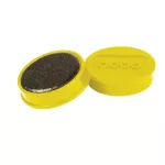 Mágneskorong, erős, 38 mm, 10 db, NOBO, sárga