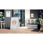 Megállító tábla, poszteres, 47,5x89 cm, A2, NOBO