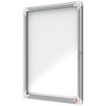 Vitrin, beltéri, mágneses, álló (4xA4), NOBO