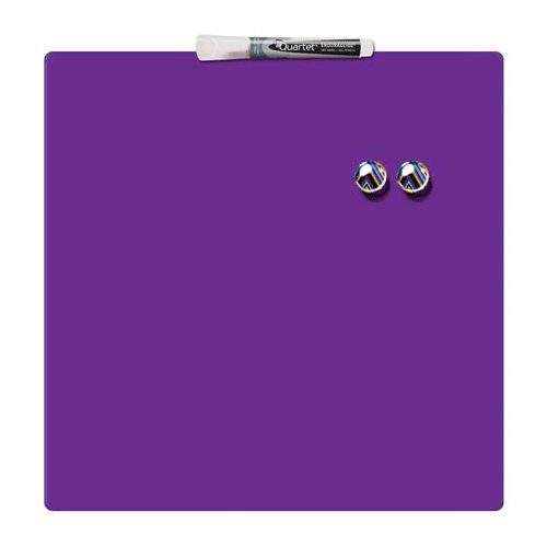 Üzenőtábla, mágneses, írható, lila, 36x36 cm, NOBO/REXEL