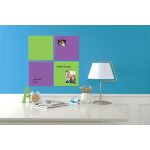 Üzenőtábla, mágneses, írható, lila, 36x36 cm, NOBO/REXEL