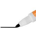 Táblamarker, kúpos hegyű, 2 mm, mágneses kupakkal, NOBO, fekete