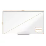 Fehértábla, mágneses, széles képarány, 55"/122x69 cm, alumínium keret, NOBO "Impression Pro"