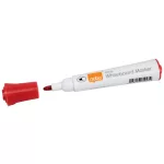 Táblamarker, kúpos hegyű, 2 mm, 10 db, NOBO "Glide", piros