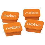 Mágnesek fehértáblához 4 db, NOBO narancs