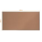 Parafatábla, 200x100 cm, alumínium keret, NOBO "Essence"