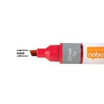 Táblamarker, vágott hegyű, 4 mm, NOBO, piros