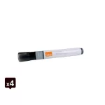 Táblamarker, vágott hegyű, 4 mm, NOBO, 4 különböző szín