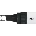 Táblamarker, jumbo méret, vágott hegyű, 10 mm, NOBO "Glide", fekete