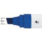 Táblamarker, vágott hegyű, 10 mm, NOBO "Glide", kék