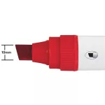 Táblamarker, vágott hegyű, 10 mm, NOBO "Glide", piros