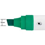 Táblamarker, vágott hegyű, 10 mm, NOBO "Glide", zöld