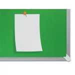 Textiltábla, széles képarány, 70"/155x87 cm, alumínium keret, NOBO "Impression Pro", zöld