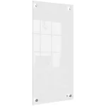 Üzenőtábla, üveg, fali, keskeny, 30x60 cm, NOBO "Home", fehér