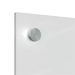 Üzenőtábla, üveg, fali, keskeny, 30x60 cm, NOBO "Home", fehér
