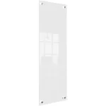 Üzenőtábla, üveg, fali, keskeny, 30x90 cm, NOBO "Home", fehér