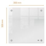 Emlékeztetőtábla, akril, fali, 30x30 cm, NOBO "Home", átlátszó