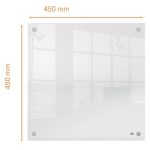 Emlékeztetőtábla, akril, fali, 45x45 cm, NOBO "Home", átlátszó