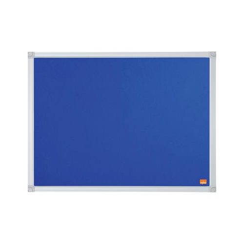 Üzenőtábla, aluminium keret, 60x45 cm, NOBO "Essentials", kék