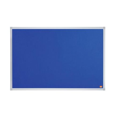 Üzenőtábla, alumínium keret, 90x60 cm, NOBO "Essentials", kék