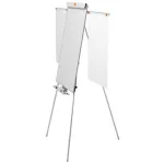 Flipchart tábla, mágneses felület, 2 db segédkarral, NOBO "Essentials", fehér