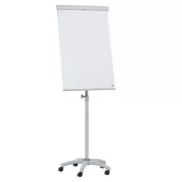   Flipchart tábla, mobil, mágneses felület, NOBO "Essentials", fehér