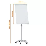 Flipchart tábla, mobil, mágneses felület, NOBO "Essentials", fehér