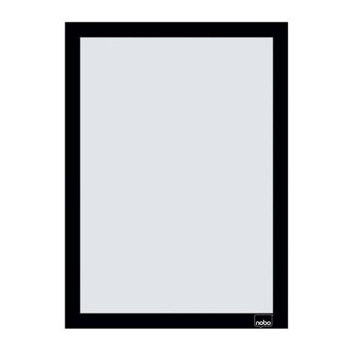 Posztertábla, fali, A4 méret, műanyag keret, 2 db, NOBO, fekete