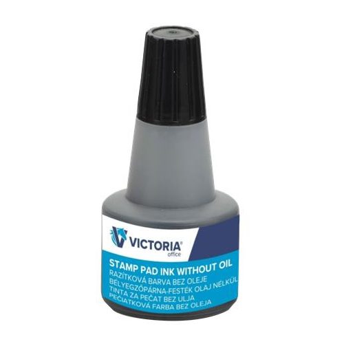 Bélyegzőfesték, 30 ml, VICTORIA OFFICE, fekete