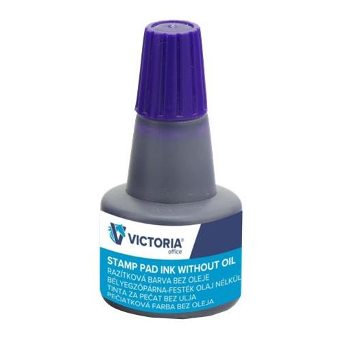 Bélyegzőfesték, 30 ml, VICTORIA OFFICE, kék